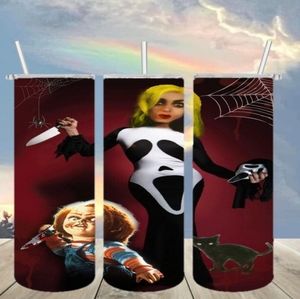 Witch And Chucky tumbler